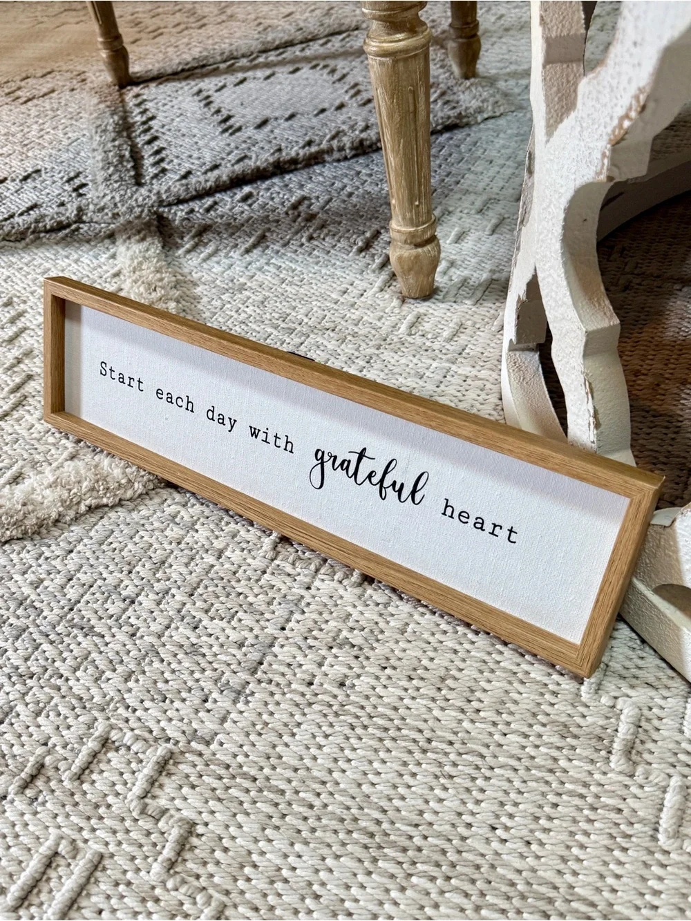 Antique Farmhouse Canvas Framed Wall Quote
